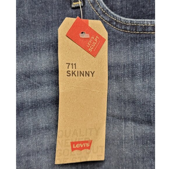 NWT Levi's 711 Mid-Rise Skinny Jeans 20W - Picture 8 of 11
